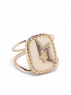 Кольцо Varda N°1 из желтого золота и серебра с камнями Pascale Monvoisin. Цвет: золотистый