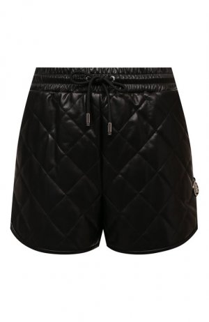Кожаные шорты Dolce & Gabbana. Цвет: чёрный
