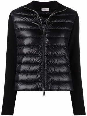 Knitted-sleeve padded jacket Moncler. Цвет: черный