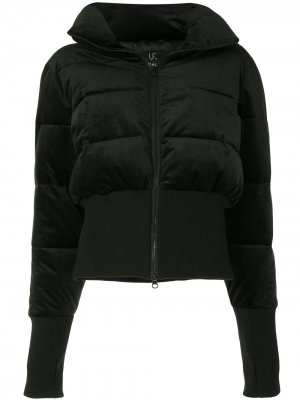 Куртка-пуховик с перчатками-митенками Unreal Fur. Цвет: черный