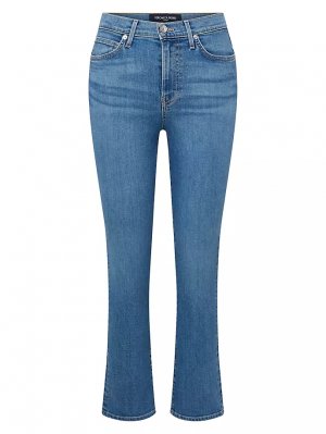 Укороченные расклешенные джинсы Carly , цвет bright lakeshore Veronica Beard