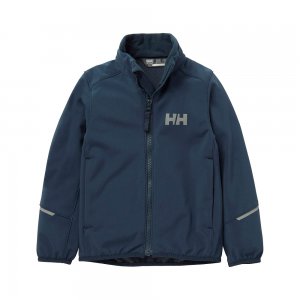 Детская непромокаемая куртка Marka Softshell Jacket Helly Hansen. Цвет: темно-синий