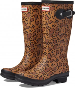Резиновые сапоги Original Leopard Print Boot , цвет Rich Tan/Saddle/Black Hunter