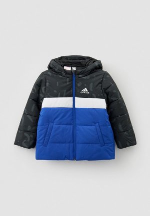 Куртка утепленная adidas JB CB PAD JKT. Цвет: синий