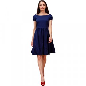 Платье , размер 44-46, синий ONateJ. Цвет: синий/темно-синий