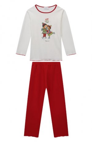 Хлопковая пижама Story Loris. Цвет: красный
