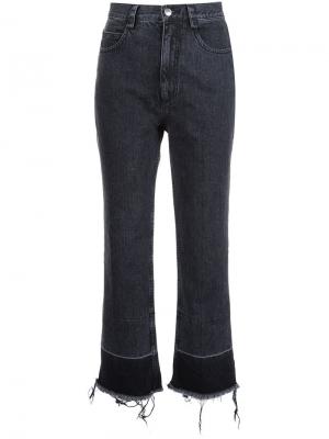 Укороченные джинсы с необработанными краями Rachel Comey. Цвет: черный