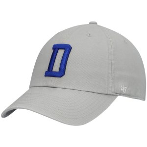 Мужская серая регулируемая шляпа Dallas Cowboys '47 Clean Up 47 Brand
