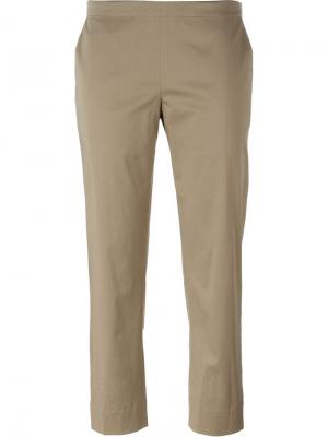 Укороченные брюки 6397. Цвет: коричневый