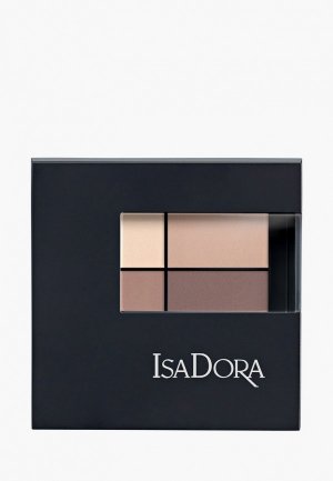 Тени для век Isadora Eyeshadow Quartet 01, 3,5 г. Цвет: коричневый