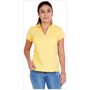Поло , размер 40, желтый Lika Dress. Цвет: желтый