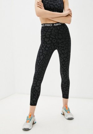 Тайтсы Nike W NP DF HR AOP 7/8 TGT. Цвет: черный
