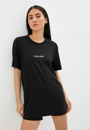 Футболка домашняя Calvin Klein Underwear. Цвет: черный