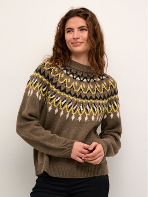 Пуловер свободного кроя , коричневый Culture