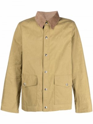 Куртка-рубашка с контрастным воротником Fortela. Цвет: зеленый