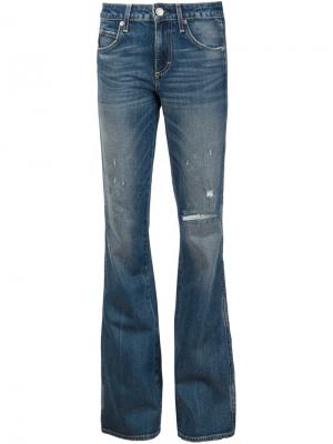 Расклешенные джинсы Kick Amo. Цвет: синий