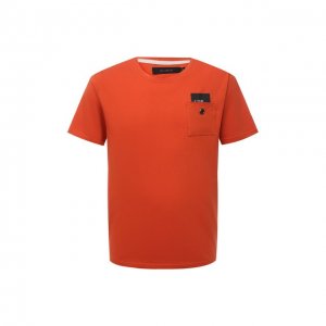 Хлопковая футболка Tee Library. Цвет: оранжевый