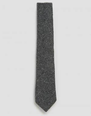 Саржевый галстук Gianni Feraud. Цвет: серый
