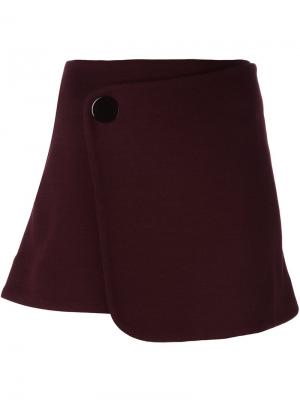 Короткая юбка А-образного кроя Vanessa Bruno. Цвет: розовый и фиолетовый