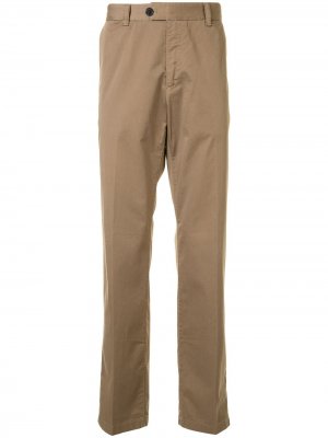 Прямые брюки с завышенной талией Gieves & Hawkes. Цвет: коричневый