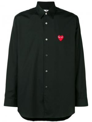 Классическая рубашка с заплаткой в форме сердца Comme Des Garçons Play