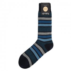Кашемировые носки Pantherella. Цвет: синий