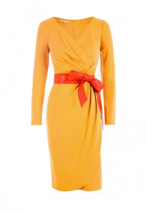 Платье LO. Цвет: желтый