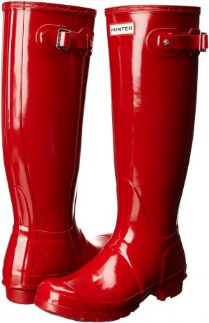 Резиновые сапоги Original Tall Gloss Rain Boots , цвет Military Red Hunter