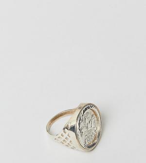 Серебряное кольцо Old English Sovereign Chained & Able. Цвет: серебряный