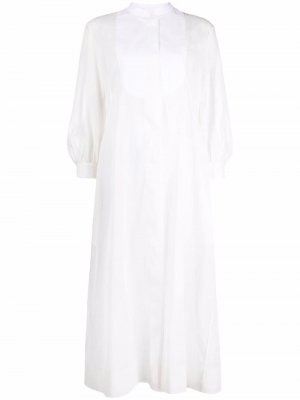 Платье-рубашка с длинными рукавами Jil Sander. Цвет: белый