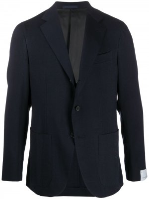 Однобортный пиджак Caruso. Цвет: синий