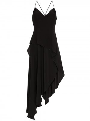 Платье с ассиметричным подолом AMIRI. Цвет: черный