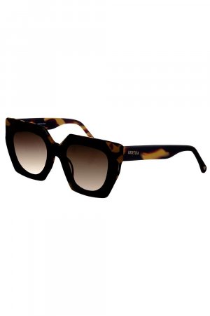 Солнцезащитные очки Marlowe ручной работы в Италии , коричневый Bertha