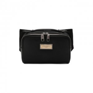 Комбинированная поясная сумка Dolce & Gabbana. Цвет: чёрный