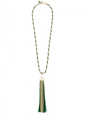 Длинное ожерелье с цепочной кисточкой Rosantica. Цвет: золотистый