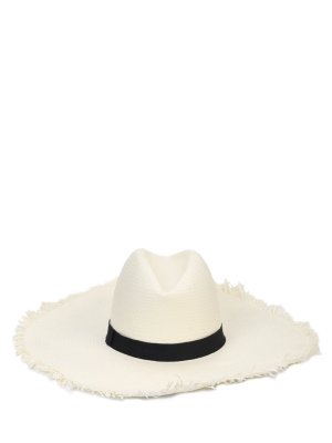 Шляпа плетеная EMANUELA BIFFOLI. Цвет: бежевый