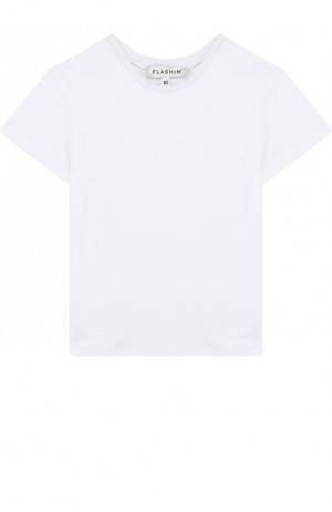 Хлопковая футболка Basic Flashin. Цвет: белый