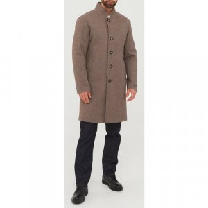 Пальто , размер 48-182, коричневый MISTEKS design. Цвет: коричневый