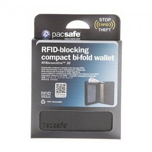 Портмоне RFID Executive 50 с защитой от взлома карт, черный PacSafe. Цвет: черный