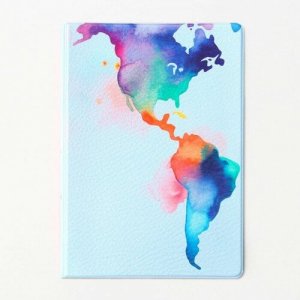 Обложка для паспорта , голубой UNKNOWN. Цвет: голубой