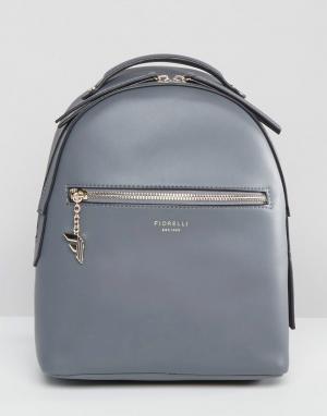 Серый мини-рюкзак Anouk Fiorelli. Цвет: серый