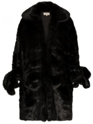 Пальто из искусственного меха Shushu/Tong. Цвет: черный