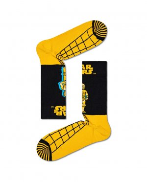 Короткие носки с принтом , желтый Happy Socks