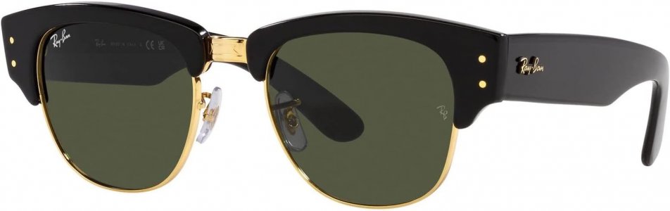 Солнцезащитные очки 50 mm 0RB0316S Mega Clubmaster , цвет Black on Arista/Green Ray-Ban