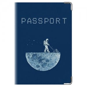 Обложка для паспорта, синий TINA BOLOTINA