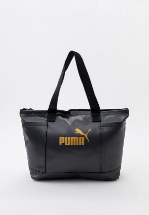 Сумка спортивная PUMA Core Up Large Shopper Black. Цвет: черный