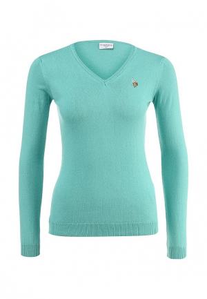 Пуловер U.S. Polo Assn.. Цвет: бирюзовый