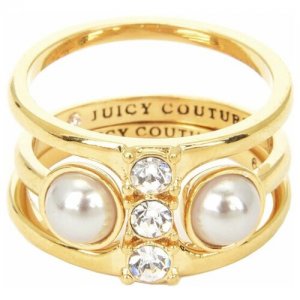 Латунное кольцо WJW57579/712 с акрилом кубическим цирконием Juicy Couture