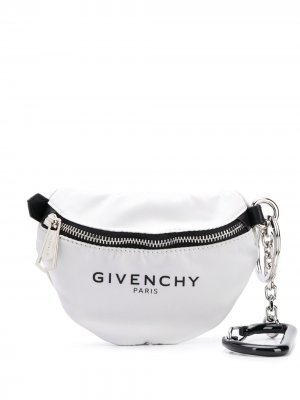 Брелок в виде поясной сумки Givenchy. Цвет: белый