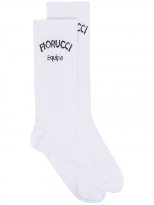Носки с логотипом Fiorucci. Цвет: белый